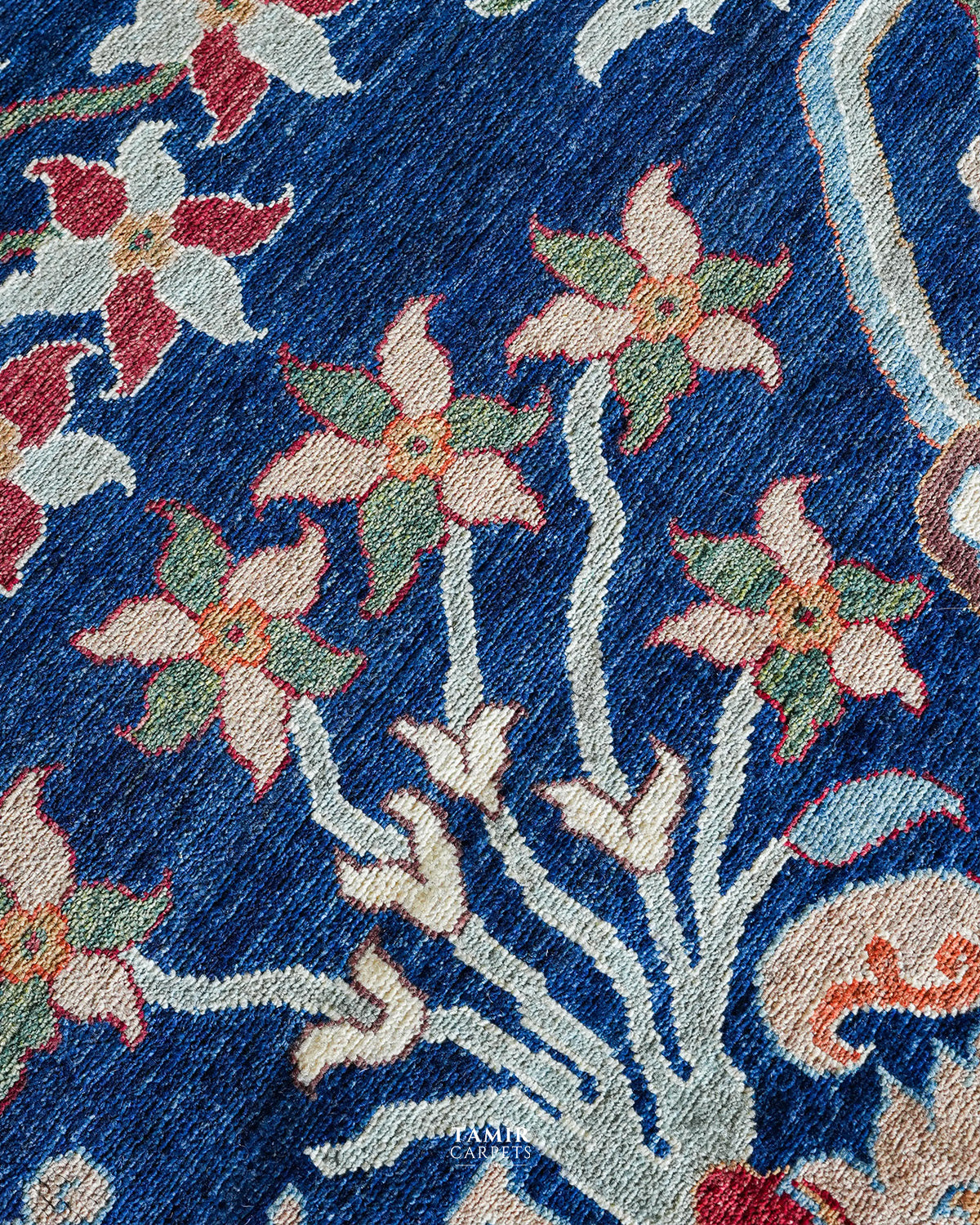 Bidjaar Afghan handmade vegetable-dyed organic handspun wool rug, 9x12 ft