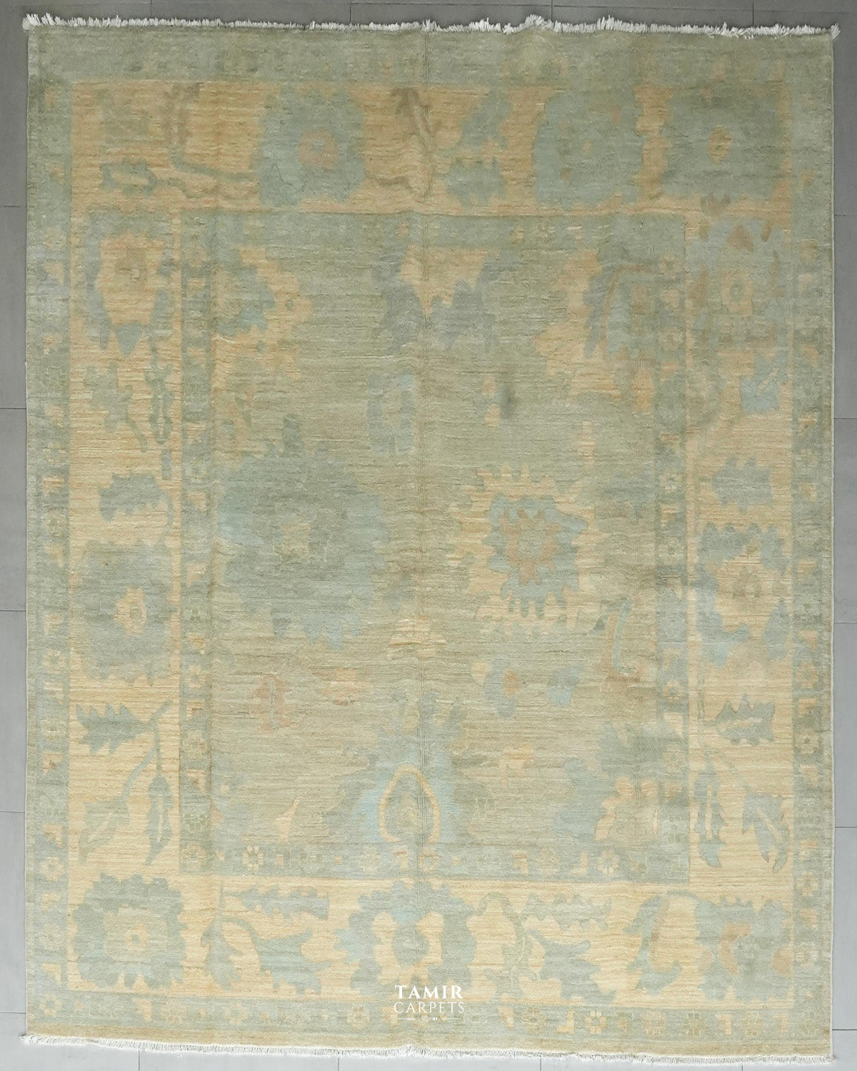 Chobi Afghan handmade organic handspun wool rug, 8x10 ft
