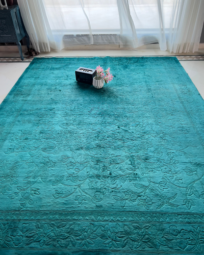 Overdyed Rug - 8 x 10 ft