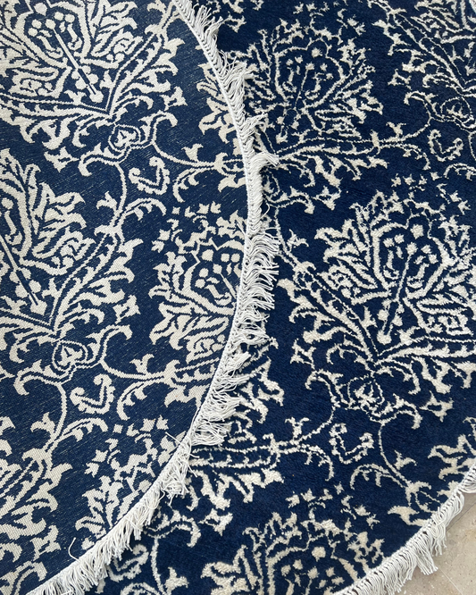 Wool and Silk/Round rug 5 x 5